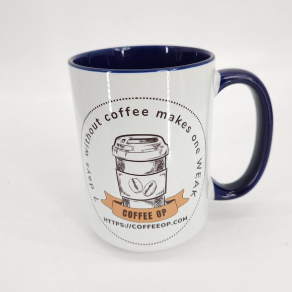 Coffee Op Exquisite 15 oz Coffee Mug Premium Porcelain + Free Gourmet coffee - Picture 11 of 16